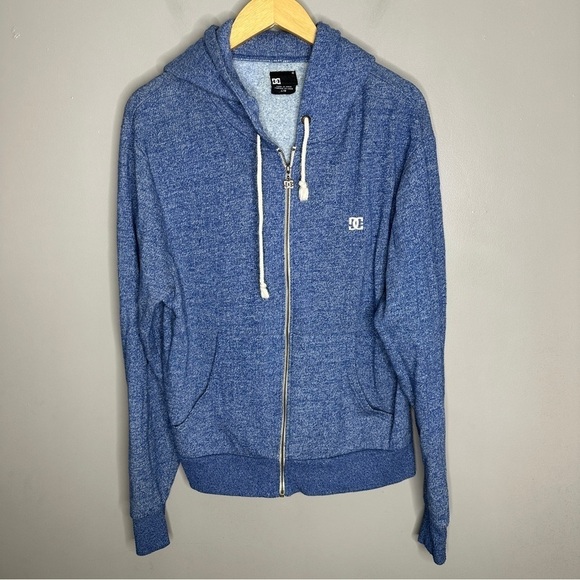 DC Other - DC heathered blue full zip hoodie